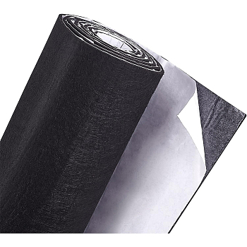 Self-adhesive Felt Fabric, for DIY Crafts Sewing Accessories, Black, 30x0.3cm