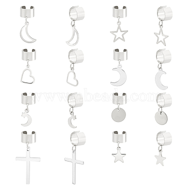 Mixed Shapes 304 Stainless Steel Earrings