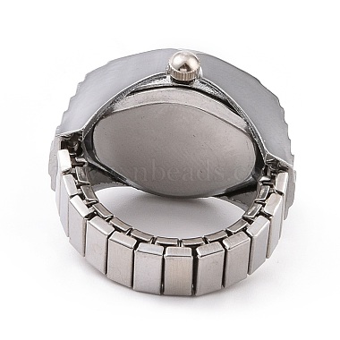 201 Stainless Steel Stretch Watchband Finger Ring Watches(WACH-G018-03P-06)-2