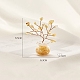 Décorations d'arbre en copeaux de quartz jaune naturel(PW-WG14985-03)-1