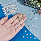 100pcs 10&nbsp;styles de capuchons de perles en laiton(KK-PH0012-35S)-3