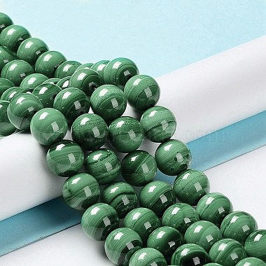 Natural Malachite Beads Strands(G-F571-27AB1-7mm)-5