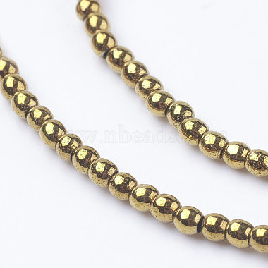 Non-Magnetic Synthetic Hematite Beads Strands(X-G-G091-2mm-1)-3