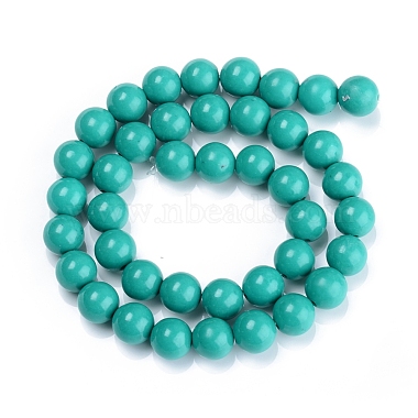 brins de perles de jade mashan naturel teint(X-DJDA-E266-8mm-01)-2
