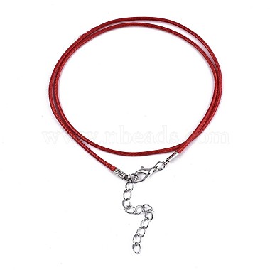Waxed Cotton Cord Necklace Making(MAK-S034-003)-3