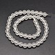 Frosted Synthetic Quartz Round Bead Strands(PIEG-J002-07-4mm)-2