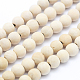 bois brins de perles naturelles(X-WOOD-P011-07-4mm)-1