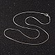 Collares de cadena de serpiente de 304 acero inoxidable(NJEW-O096-16)-2