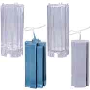 Transparent Plastic Candle Molds, for Candle Making, Pillar Shape, Clear, 2pcs/set(AJEW-SC0001-18)