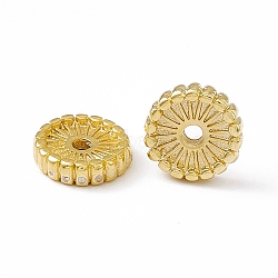 Brass Beads, Cadmium Free & Lead Free, Long-Lasting Plated, Flat Round, Real 24K Gold Plated, 8x2mm, Hole: 1.5mm(KK-A172-16G)