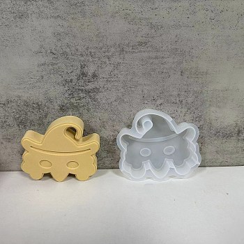 Halloween Theme Candles Silicone Molds, Epoxy Resin Candle Making, Ghost, 104x108x24mm