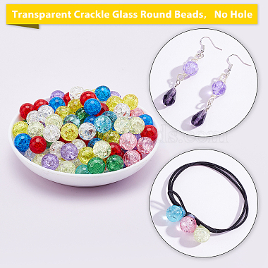 PandaHall Elite 270Pcs 9 Colors Transparent Crackle Glass Round Beads(CCG-PH0001-04)-4