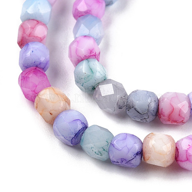 Opaque Baking Painted Glass Beads Strands(EGLA-N006-075)-3