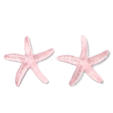 Pink Starfish Resin Cabochons