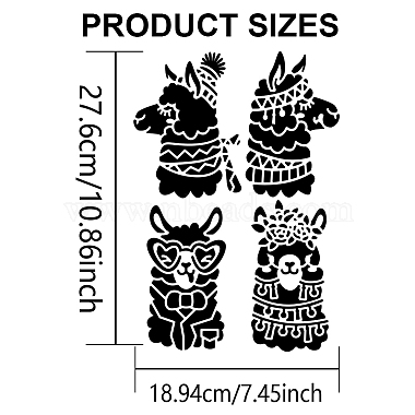 US 1Pc PET Hollow Out Drawing Painting Stencils(DIY-MA0003-11)-2