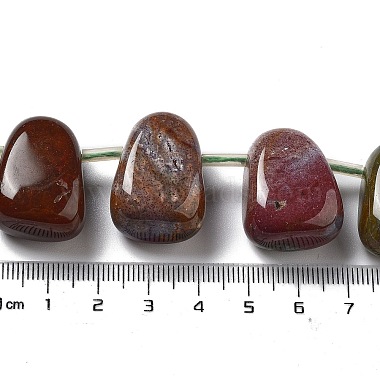 naturelles agate indienne brins de perles(G-P528-E07-01)-4