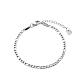 bracelet chaîne figaro en acier inoxydable anti-ternissement(PW-WG50942-01)-1