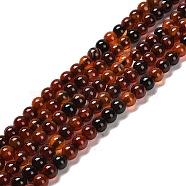 Natural Carnelian Beads Strands, Round, Dyed & Heated, 5mm, Hole: 1.2mm, about 78pcs/strand, 15.04''(38.2cm)(X-G-B079-A03-01)