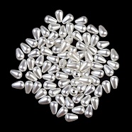 ABS Plastic Imitation Shell Pearl Beads, Teardrop, Seashell Color, 10x6.5x6.5mm, Hole: 1.5mm, 2500pcs/500g(KY-S171-18I)