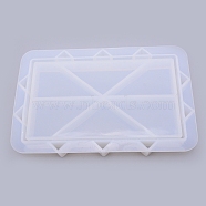 Shaker Clutch Bag Silicone Molds, for DIY Dynamic Liquid Quicksand Bag Handbag Mold, White, 230x150x28mm(DIY-WH0183-86)