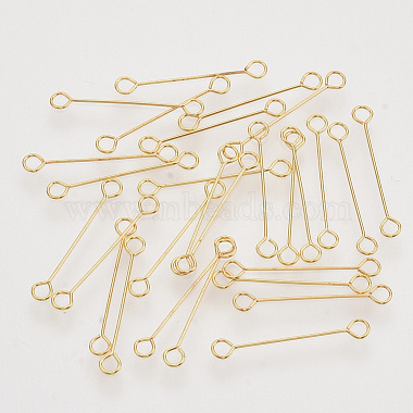 2cm Golden Iron Double Sided Eye Pins