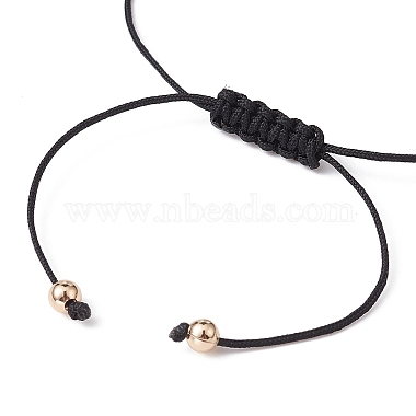 Natural Mixed Gemstone Nuggets & Pearl Braided Bead Bracelets(BJEW-JB09589)-4