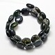 Flat Round Natural Moss Agate Bead Strands(G-L291-11)-2