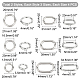 WADORN 24Pcs 6 Style Zinc Alloy Spring Gate Rings(FIND-WR0003-72)-3
