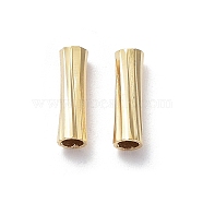 Rack Plating Brass Tube Beads, Lead Free & Cadmium Free Free, Real 24K Gold Plated, 3x10mm, Hole: 2mm(KK-R149-02B-G)