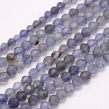 3mm AliceBlue Round Iolite Beads