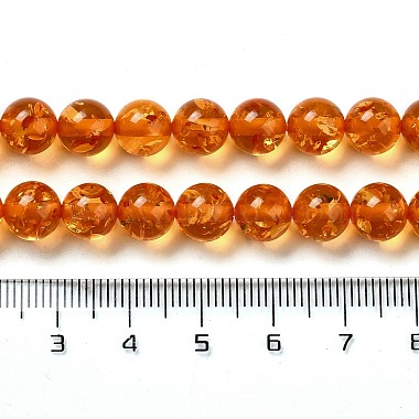 Resin Imitation Amber Beads Strands(RESI-Z017-01B)-4