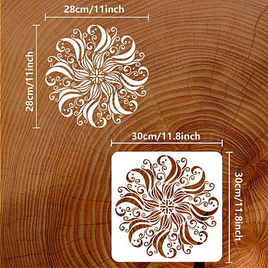 PET Hollow Out Drawing Painting Stencils(DIY-WH0391-0530)-2