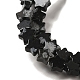 Natural Snowflake Obsidian Beads Strands(G-G085-B37-02)-3