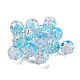 Transparent Spray Painting Crackle Glass Beads(GLAA-L046-01B-25)-1