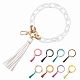 porte-clés bracelet à maillons de chaîne(HJEW-SW00013-06)-1