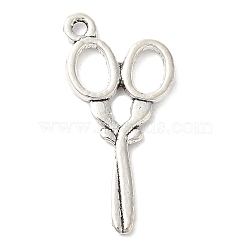 Tibetan Style Pendants, Cadmium Free & Nickel Free & Lead Free, Scissors, Antique Silver, 30x13.5x2mm, Hole: 1.5mm(TIBEP-LF10463YKG-AS-FF)