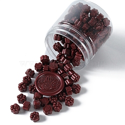 Paw Print Sealing Wax Particles, for Retro Seal Stamp, Dark Red, 9.5x8.5x6mm(SCRA-PW0012-02A-01)