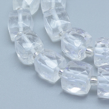 naturelles cristal de quartz brins de perles(G-L552D-15B)-2