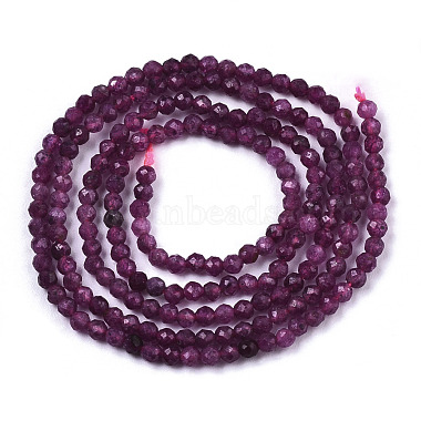 Natural Ruby/Red Corundum Beads Strands(G-N328-034)-2
