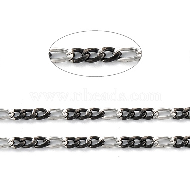304 Stainless Steel Figaro Chains(CHS-O010-05EBP)-2