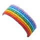 7 PCS Rainbow Style Glass Seed Beads Bracelets Sets for Women(BJEW-JB10065-01)-5