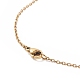Glass Seed Braided Hexagon with Flamingo Pendant Necklace(NJEW-MZ00014)-5