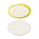 楕円形の空白の看板販売価格ラベル タグ(AJEW-C026-01A-01)-2