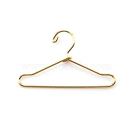 Iron Doll Clothes Hangers, Light Gold, 40x22~27x3mm(DIY-WH0016-84)