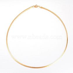 304 Stainless Steel Necklaces, with Lobster Clasps, Golden, 17.7 inch(45cm)(NJEW-D274-01G)