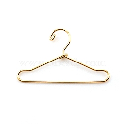 Iron Doll Clothes Hangers, Light Gold, 40x22x3mm(DIY-WH0016-84)