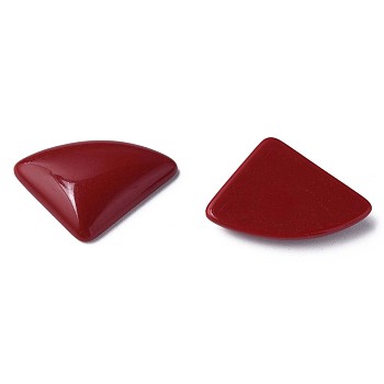Opaque Acrylic Cabochons, Triangle, Dark Red, 19.5x28x5mm, about 354pcs/500g