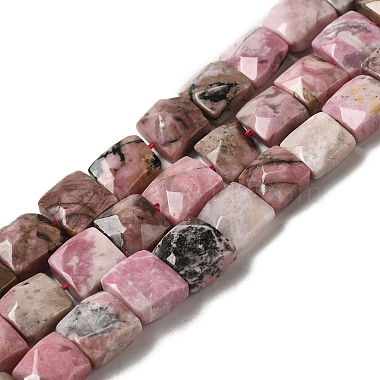 Square Rhodonite Beads