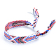 Polyester-cotton Braided Rhombus Pattern Cord Bracelet(FIND-PW0013-001A-05)-1
