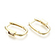 Brass Micro Pave Clear Cubic Zirconia Huggie Hoop Earring(EJEW-T046-15G-NF)-4